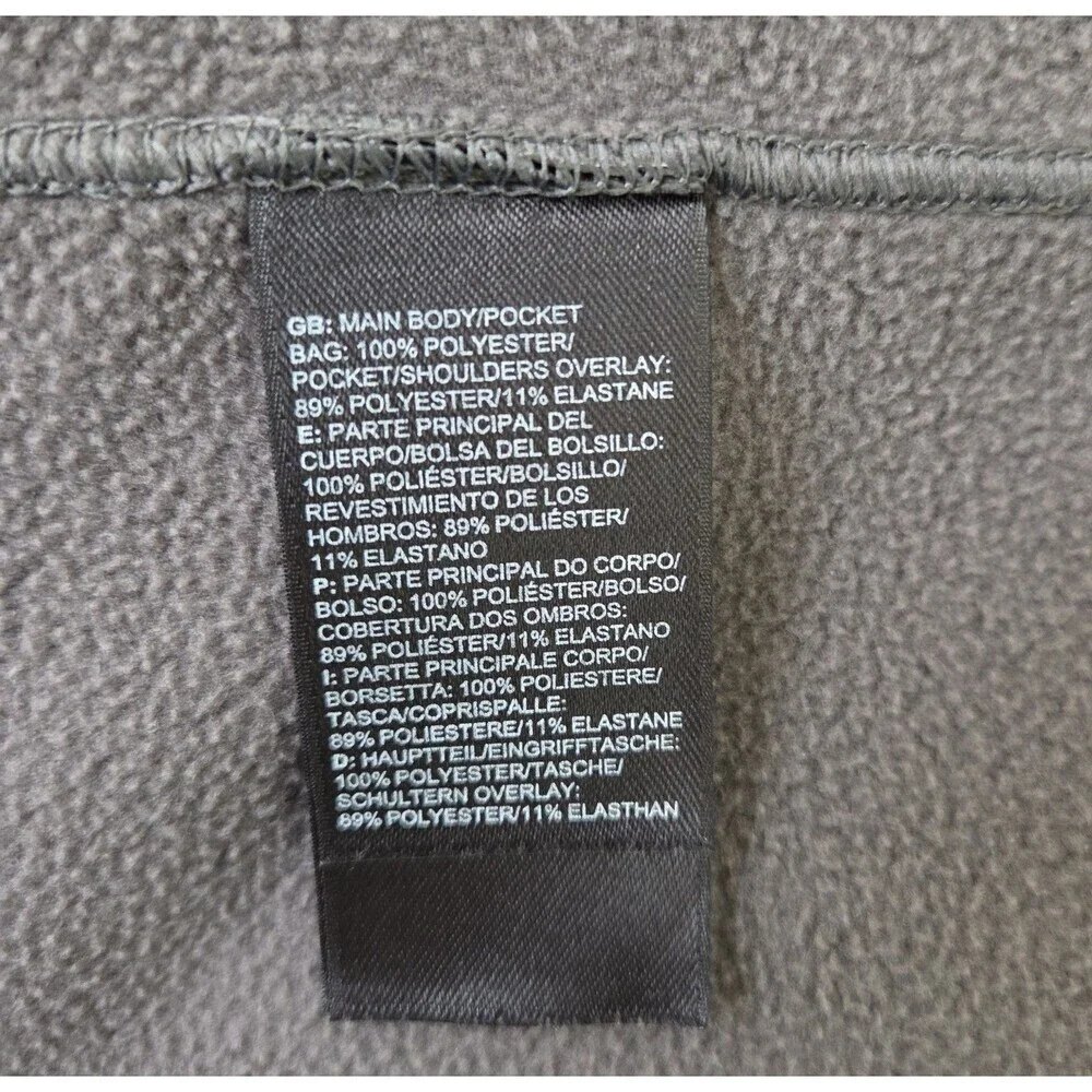 THE NORTH FACE Flash Dry XD 1/2 Zip Pullover Fleece Gray Jacket Men's L SEE DESC